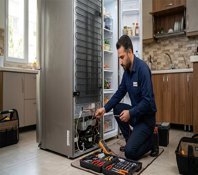 حرفه‌ای‌ترین و بهترین تعمیر یخچال در اصفهان تعمیرکار حرفه‌ای یخچال در اصفهان